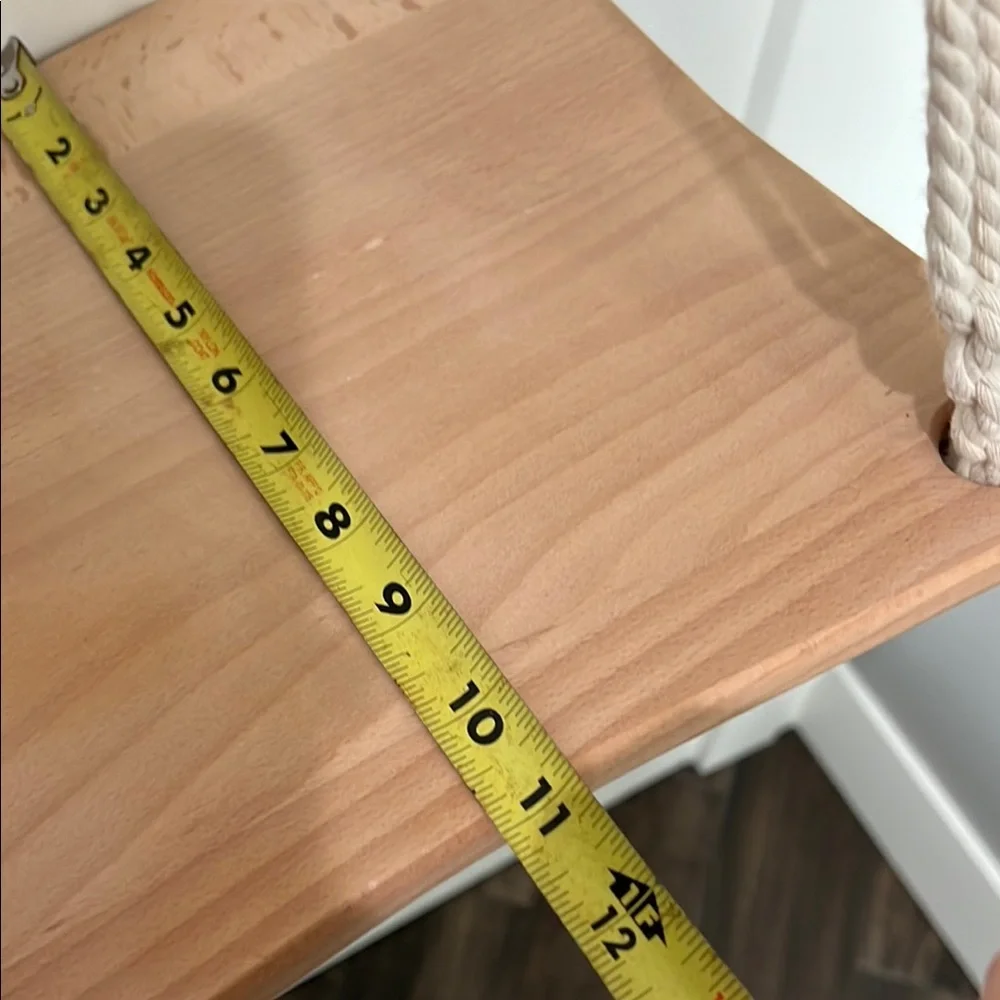 Macrame Hanging Shelf - Cream and Brown